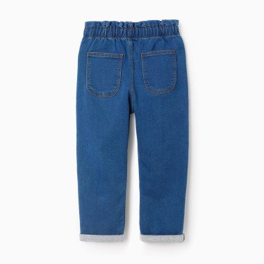 ZIPPY mėlyni džinsai mergaitei (3/4-13/14 m) iš nugaros