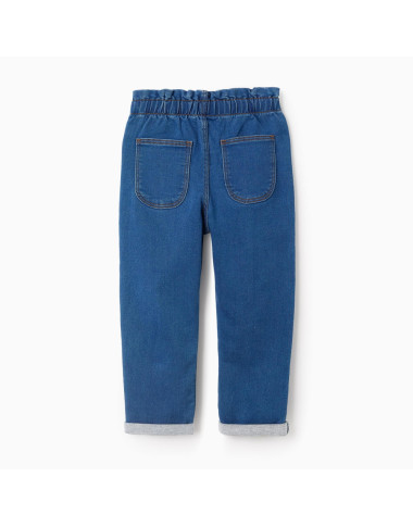 ZIPPY mėlyni džinsai mergaitei (3/4-13/14 m) iš priekio