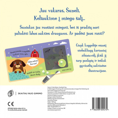 Knyga vaikams Labanakt, Šuniuk! - nugarėlė