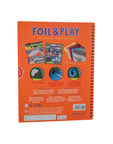 Spalvinimo su folija knygelė Lenktynės - viršelis