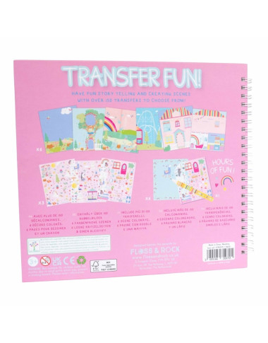 Spalvinimo knygelė su perkeliamais paveikslėliais Fėjos