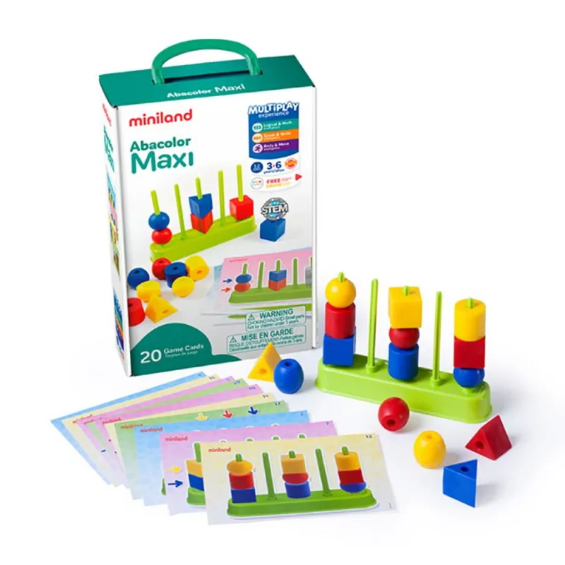 Miniland lavinamasis rinkinys Abacolor Maxi