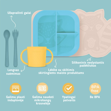 Miniland indų rinkinio Meškėnas (5 vnt) savybės