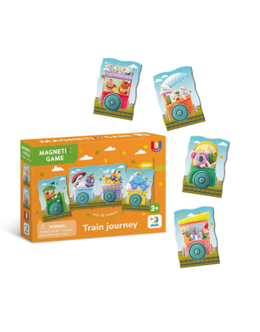 Dodo magnetinė dėlionė Traukinys (8 el.)