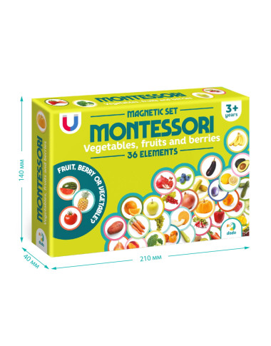 Dodo magnetukai Vaisiai ir daržovės (36 el.)
