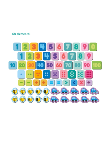 Dodo magnetukai Skaičiai (68 el.)