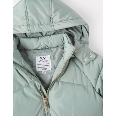 ZIPPY žalsva striukė mergaitei (3/4-13/14 m) iš arti vidinė dalis