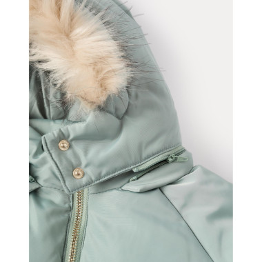 ZIPPY žalsva striukė mergaitei (3/4-13/14 m) iš arti užsegimas