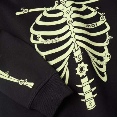 ZIPPY džemperis Skeletas (3/4-13/14 m) iš arti, matosi skeletas