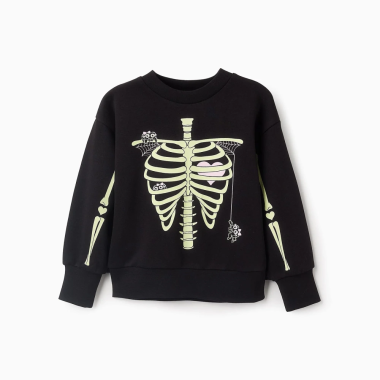 ZIPPY džemperis mergaitėms Skeletas (3/4-13/14 m) iš priekio