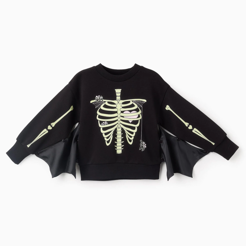 ZIPPY džemperis mergaitėms Skeletas (3/4-13/14 m)