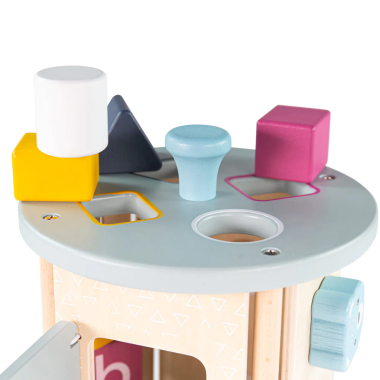 Bigjigs koka aktivitāšu trijstūris - Koka rotaļlietas bērniem - Lapute.lt