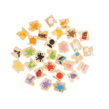 Bigjigs koka puzles - Puzles bērniem - Lapute.lt