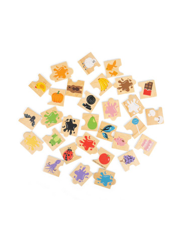 Bigjigs koka puzles - Puzles bērniem - Lapute.lt