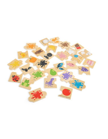 Bigjigs koka puzles - Puzles bērniem - Lapute.lt