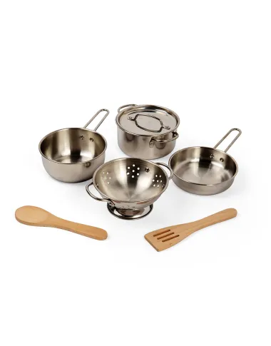 Bigjigs žaislinis puodų rinkinys (8 el.)