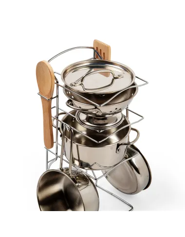 Bigjigs žaislinis puodų rinkinys (8 el.)