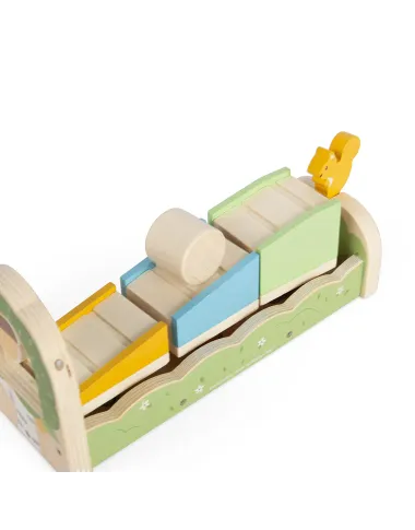 Bigjigs koka aktivitāšu trijstūris - Koka rotaļlietas bērniem - Lapute.lt