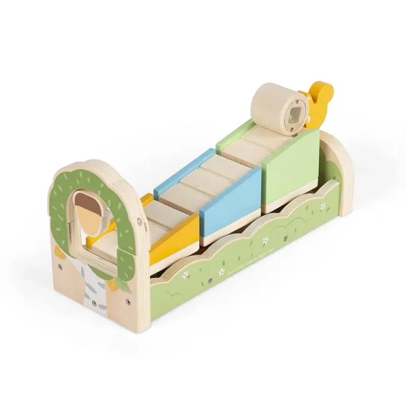 Bigjigs koka aktivitāšu trijstūris - Koka rotaļlietas bērniem - Lapute.lt