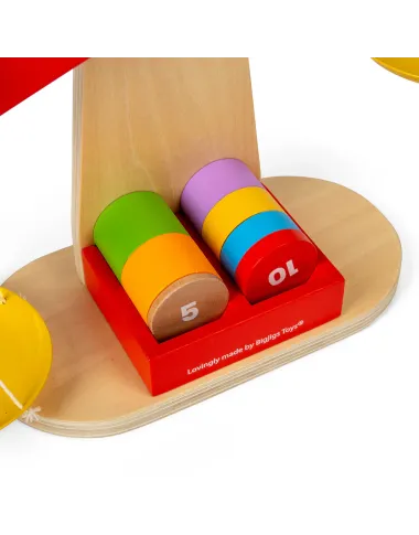 Bigjigs koka aktivitāšu trijstūris - Koka rotaļlietas bērniem - Lapute.lt