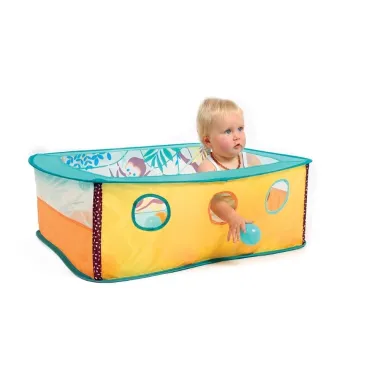 Ludi kamuoliukų baseinas Džiunglės  su vaiku viduje
