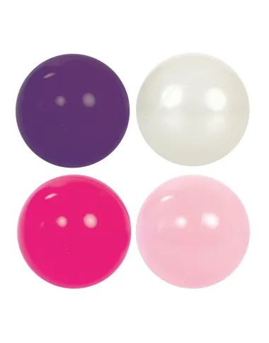 Ludi spalvoti kamuoliukai Rausvi, 60 vnt. maišelyje