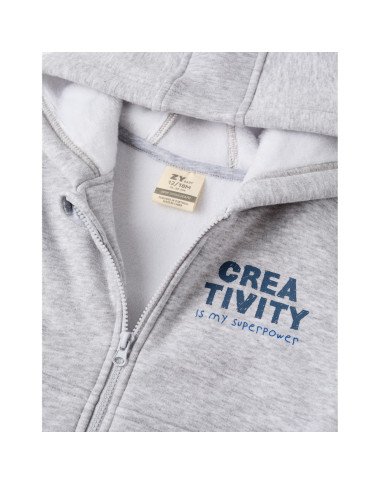 ZIPPY pilkas termo džemperis (6/9-24/36 mėn) iš priekio