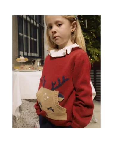 ZIPPY Kalėdinis megztukas Elnias (3/4-13/14 m)