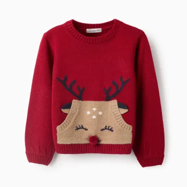 ZIPPY Kalėdinis megztukas Elnias (3/4-13/14 m)