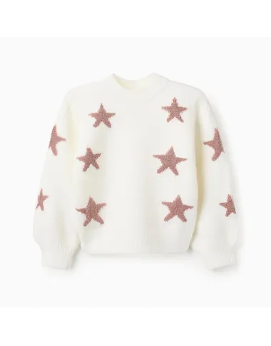 ZIPPY baltas megztukas Žvaigždės (3/4-13/14 m)