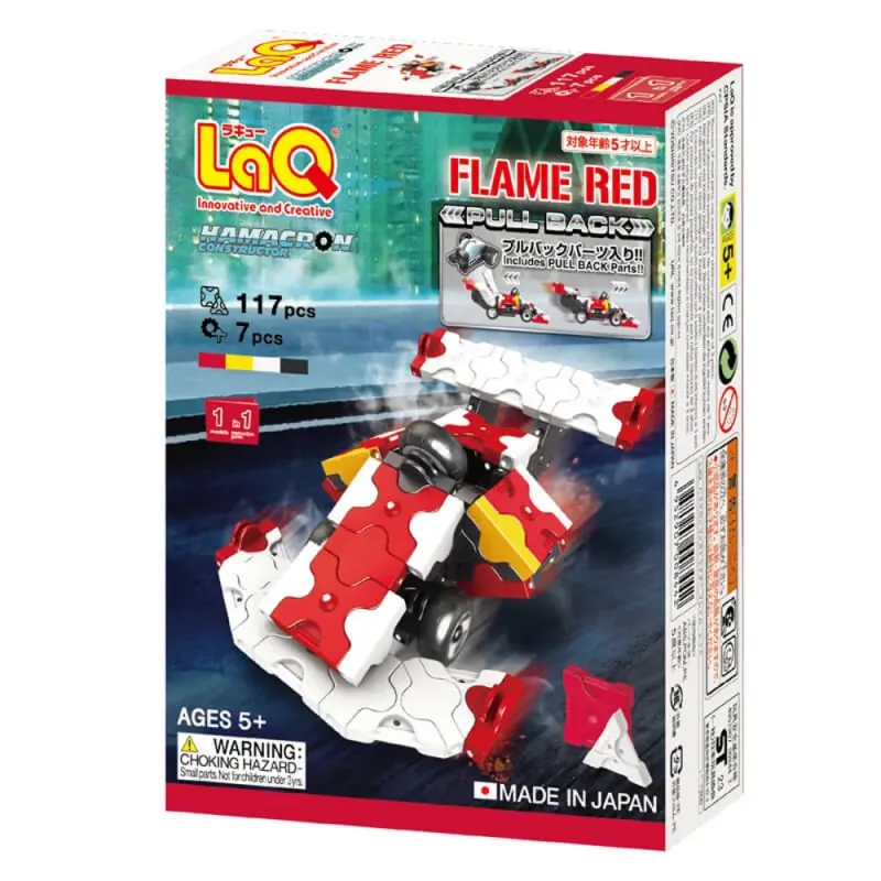 LaQ konstruktorius Flame Red (117 el.) pakuotėje