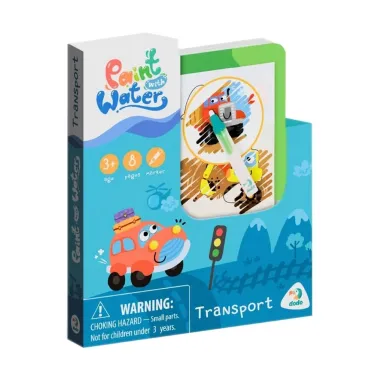 Dodo spalvinimo vandeniu knygutė Transportas pakuotėje