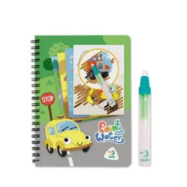 Dodo spalvinimo vandeniu knygutė Transportas ir vandens pieštukas