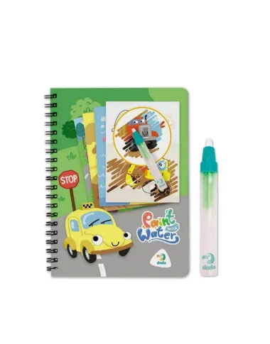 Dodo spalvinimo vandeniu knygutė Transportas pakuotėje