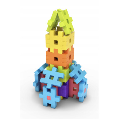 Meli Maxi konstruktorius (100 el.) - Vaflinės kaladėlės vaikams nuo 1 metų