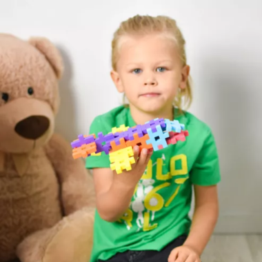 Meli Maxi konstruktorius (100 el.) - Vaflinės kaladėlės vaikams nuo 1 metų