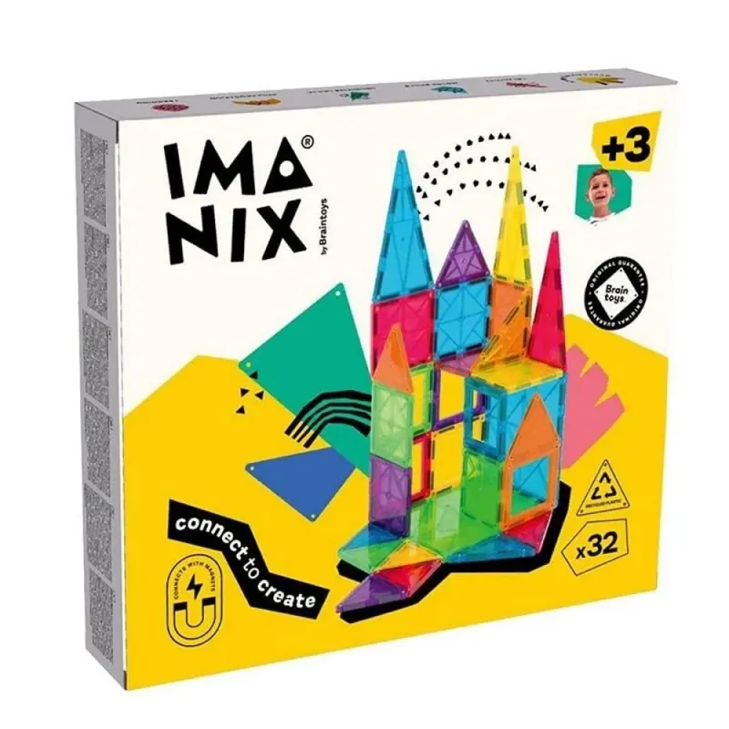 Imanix Classic magnētiskais konstruktors (32 preces) Imanix Classic magnētiskais konstruktors (32 preces)