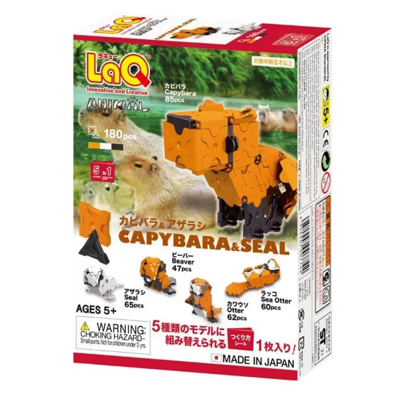 LaQ konstruktorius Capybara&Seal (180 el.) - pakuotė LaQ konstruktorius Capybara&Seal (180 el.) - pakuotė