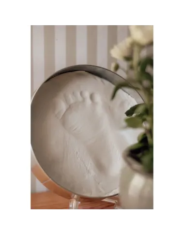 Balts rāmītis ar mazuļa rokas/pēdas nospiedumu - Lapute.lt