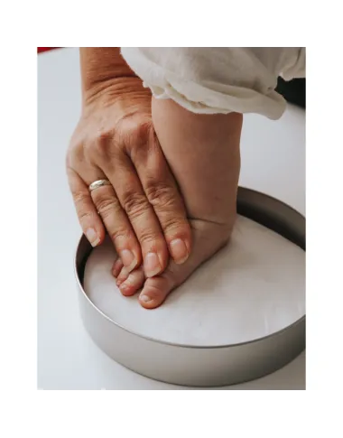 Balts rāmītis ar mazuļa rokas/pēdas nospiedumu - Lapute.lt