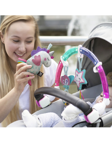 BenBat aktivitāšu loki bērnu ratiņiem - Izglītojošas rotaļlietas zīdaiņiem - Lapute.lt
