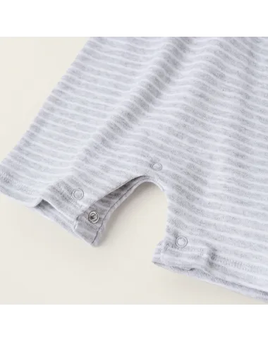 ZIPPY pilkas romperis (3/6-18/24 mėn) iš priekio