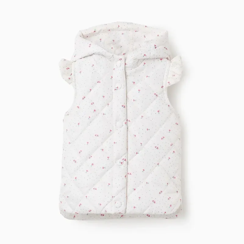 ZIPPY gėlėta liemenė mergaitei (6/9-24/36 mėn.) iš priekio