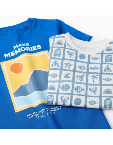 ZIPPY marškinėliai berniukui Vasara iš priekio (3/4-13/14 m, 2 vnt) ZIPPY marškinėliai berniukui Vasara iš priekio (3/4-13/14 m, 2 vnt)