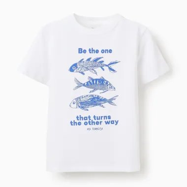 ZIPPY balti marškinėliai berniukui (3/4-13/14 m)