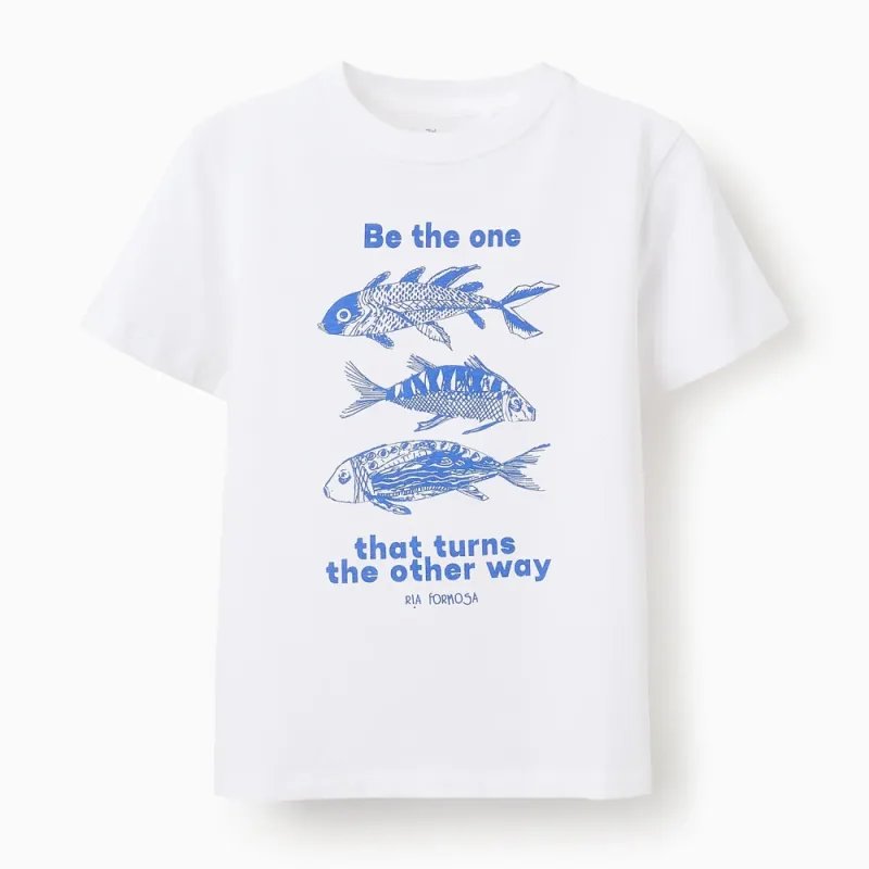 ZIPPY balti marškinėliai berniukui (3/4-13/14 m)