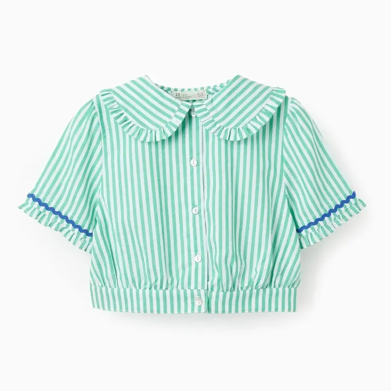 ZIPPY dryžuota palaidinė mergaitei (3/4-13/14 m) iš priekio