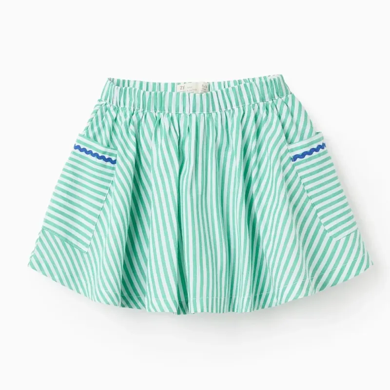 ZIPPY dryžuotas sijonas-šortai (3/4-13/14 m) iš priekio