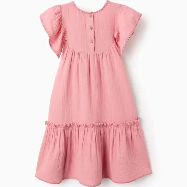 ZIPPY rausva suknelė Gėlės (3/4-13/14 m) iš nugaros