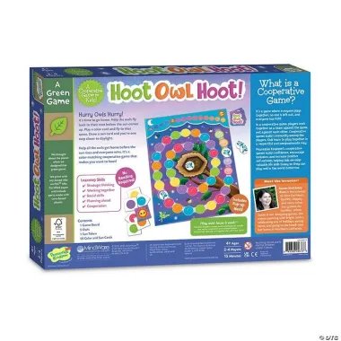 Stalo žaidimas Hoot Owl Hoot - dėžutė iš nugaros